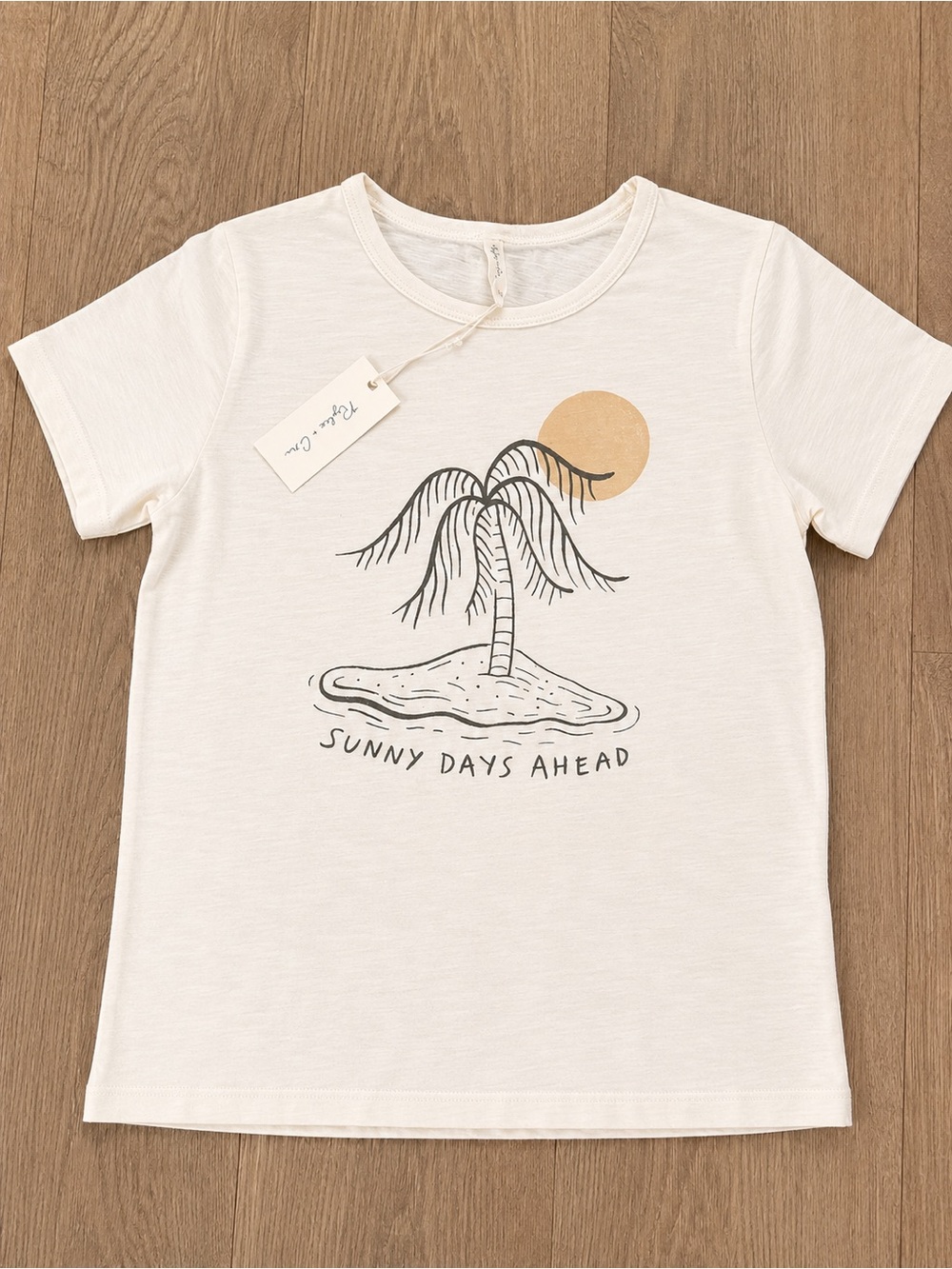 Rylee + Cru Cream 'Sunny Days Ahead' Palm Graphic Tee